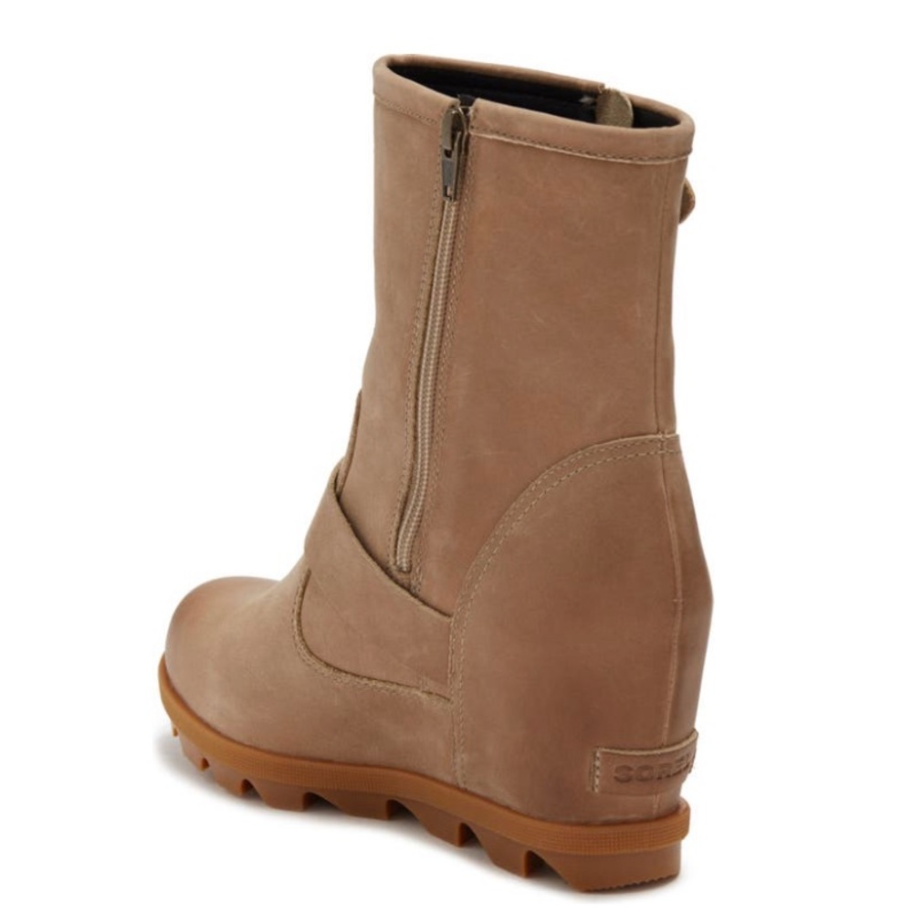 NEW JOAN OF ARCTIC WEDGE II BUCKLE LEATHER BOOT - Picture 5 of 13